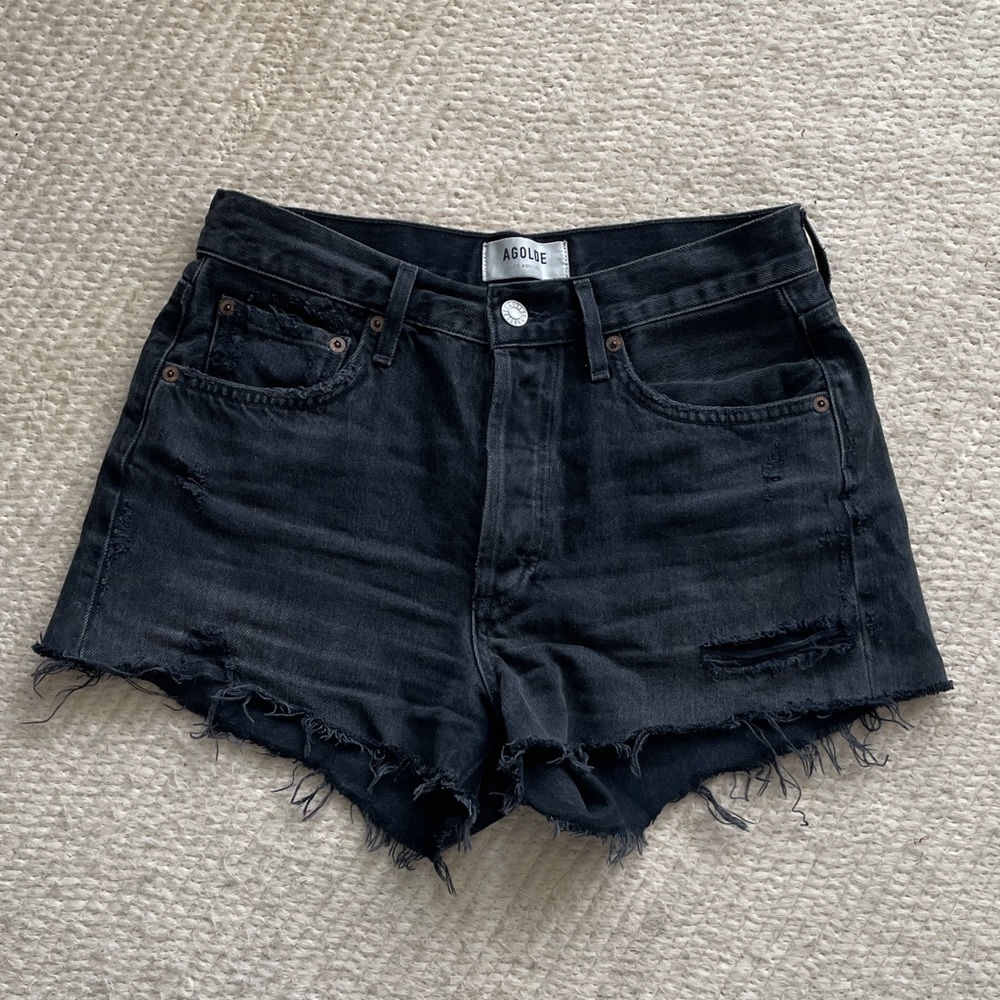 Agolde Parker black shorts!